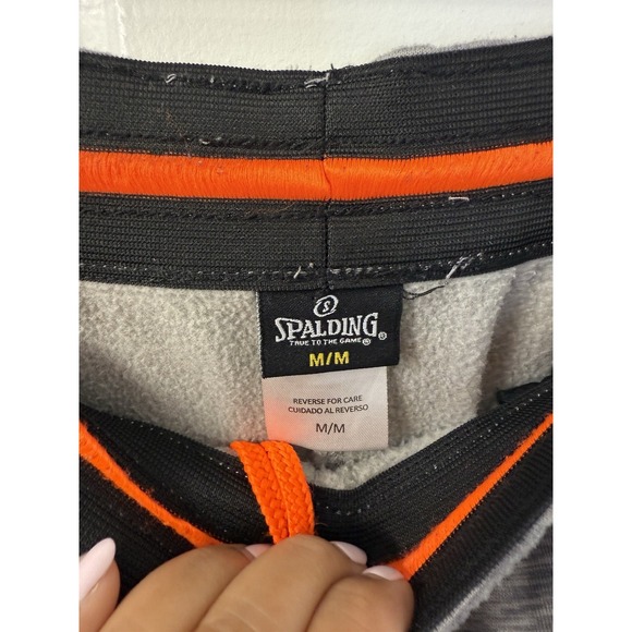 Spalding Sweatpants Mens Medium Gray/Black Straight Leg Pants Adult - Picture 4 of 4